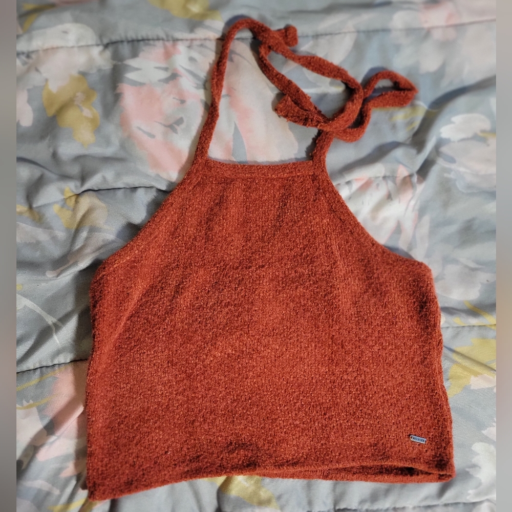 Hollister Cropped Halter Top